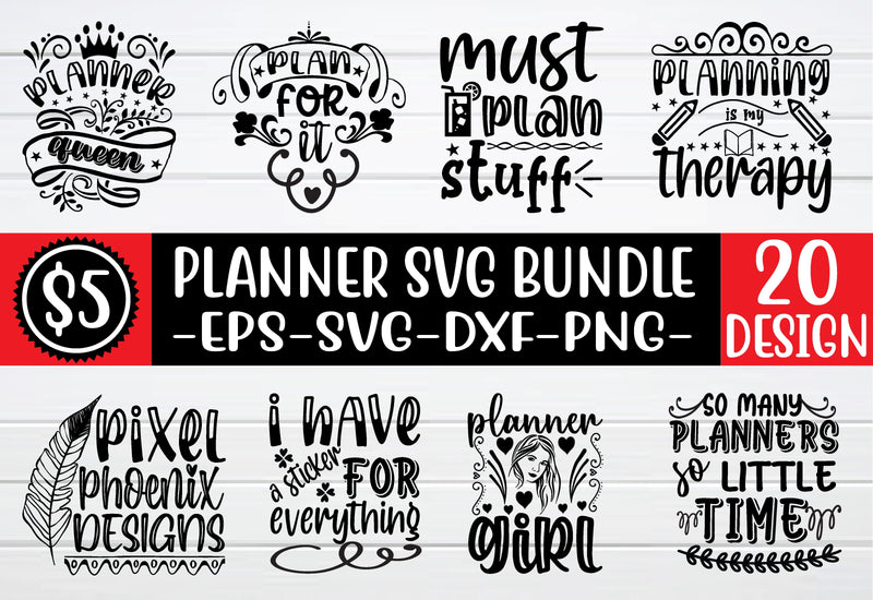 planner svg bundle vol 1 SVG buydesign 
