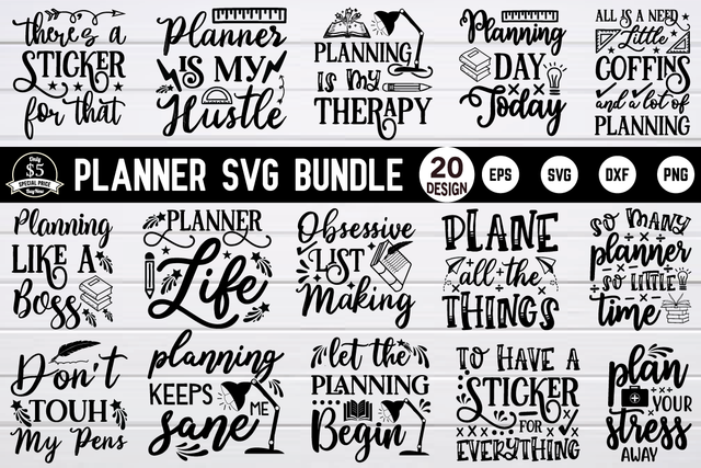 planner svg bundle vol 5 SVG buydesign 