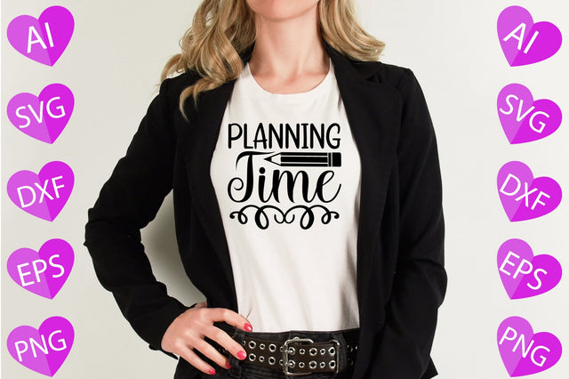 Planning Time SVG CraftlabSvg29 