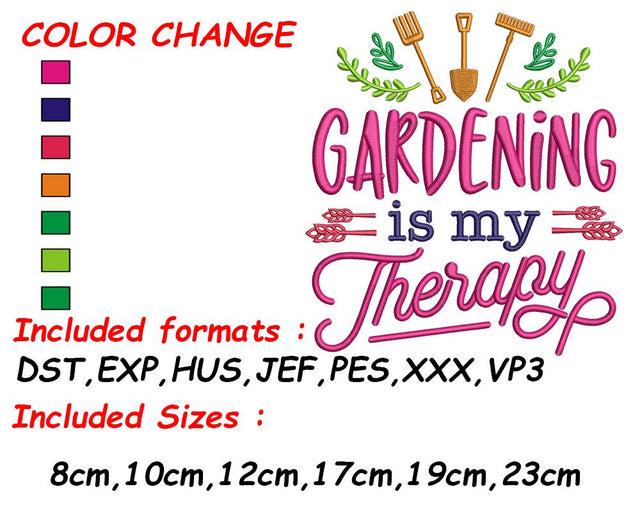 Plant Embroidery, Funny Embroidery, Gardening Pattern, Garden Embroidery, Gardening Design, PES File Embroidery/Applique DESIGNS SVG Digital Designer 