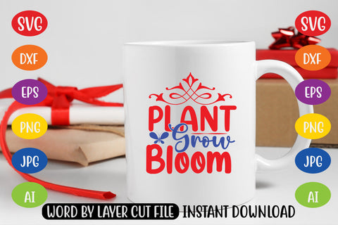 Plant Grow Bloom SVG CUT FILE SVG MStudio 