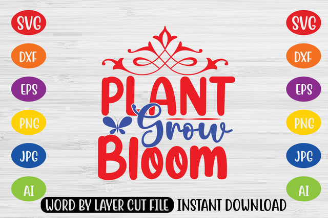 Plant Grow Bloom SVG CUT FILE SVG MStudio 