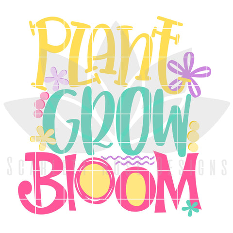 Plant Grow Bloom SVG Scarlett Rose Designs 