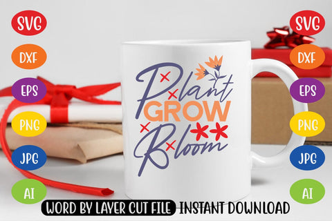 Plant Grow Bloom SVG SVG MStudio 