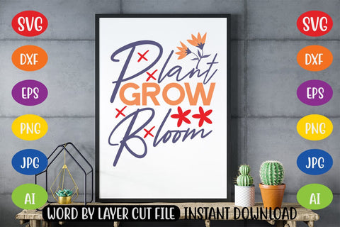 Plant Grow Bloom SVG SVG MStudio 