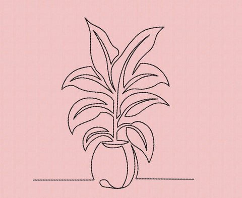 Plant in a pot 4 Machine Embroidery Design Embroidery/Applique DESIGNS Angie 