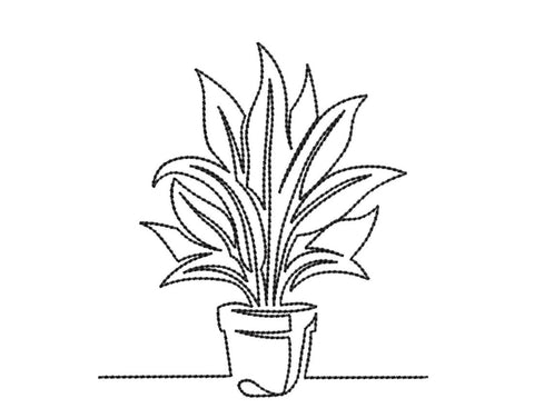 Plant in a Pot 7 Embroidery/Applique DESIGNS Canada Embroidery 