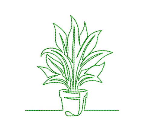 Plant in a Pot 7 Embroidery/Applique DESIGNS Canada Embroidery 