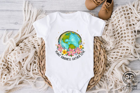 Plant Kindness Gather Love Earth Png Sublimation Owlsome.Designs 