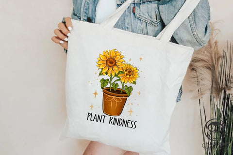 Plant Kindness Sunflower Png Sublimation Sublimation Owlsome.Designs 