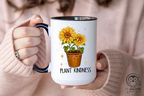 Plant Kindness Sunflower Png Sublimation Sublimation Owlsome.Designs 