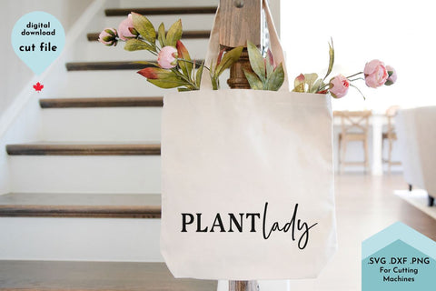 Plant Lady SVG Cut File - Gardener SVG Lettershapes 