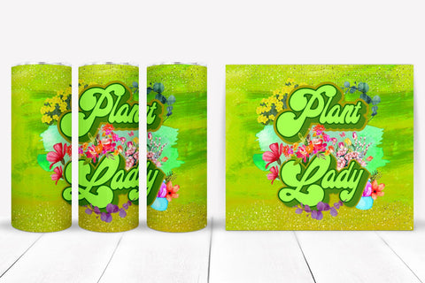 Plant Lady Tumbler PNG I Plant Lovers Tumbler Sublimation Sublimation Happy Printables Club 