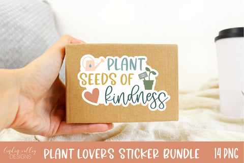 Plant Lover Sticker Bundle-House Plant and Succulent Sticker Print and Cut Bundle Sublimation Linden Valley Designs 