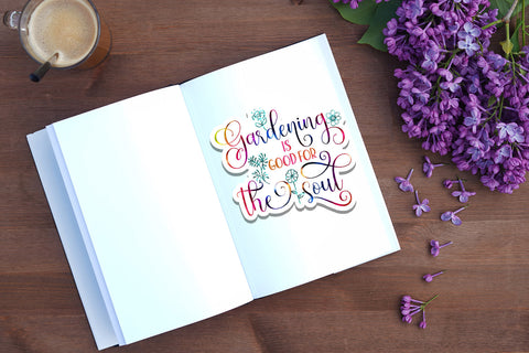 Plant Lover Stickers Bundle I Gardening Stickers Bundle SVG Happy Printables Club 