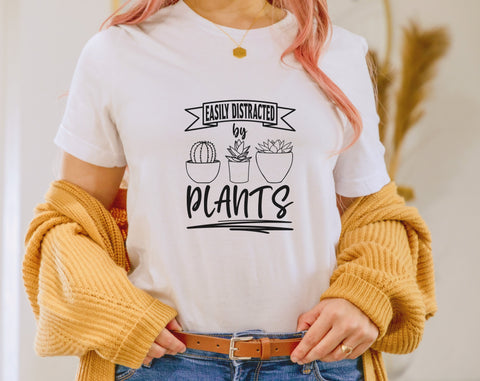 Plant Lover SVG Bundle, 6 Designs, Crazy Plant Lady SVG, Easily Distracted By Plants SVG, Plants Quotes SVG, Plant Sayings SVG SVG HappyDesignStudio 