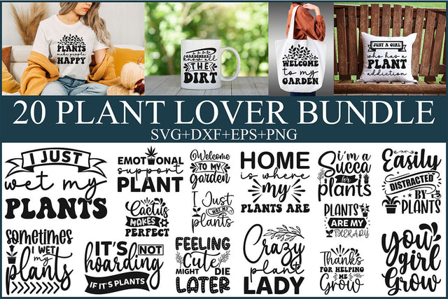 Plant Lover Svg Bundle - Funny Plant Mom SVG Rupkotha 