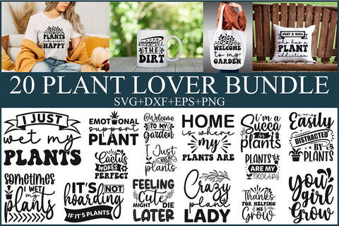 Plant Lover Svg Bundle - Funny Plant Mom SVG Rupkotha 