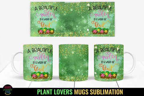Plant Lovers Mug Sublimation I Gardening Mugs PNG I Mug PNG Sublimation Happy Printables Club 