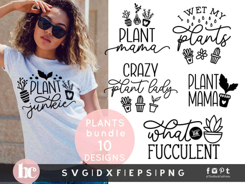 Plant Quotes Bundle | Funny Plant svg SVG TheBlackCatPrints 