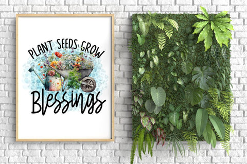 Plant seeds grow blessings Sublimation PNG Sublimation Regulrcrative 