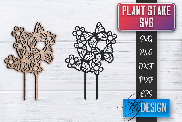 Plant Stakes SVG | Plant Stakes SVG Design SVG Fly Design 