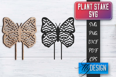 Plant Stakes SVG | Plant Stakes SVG Design SVG Fly Design 
