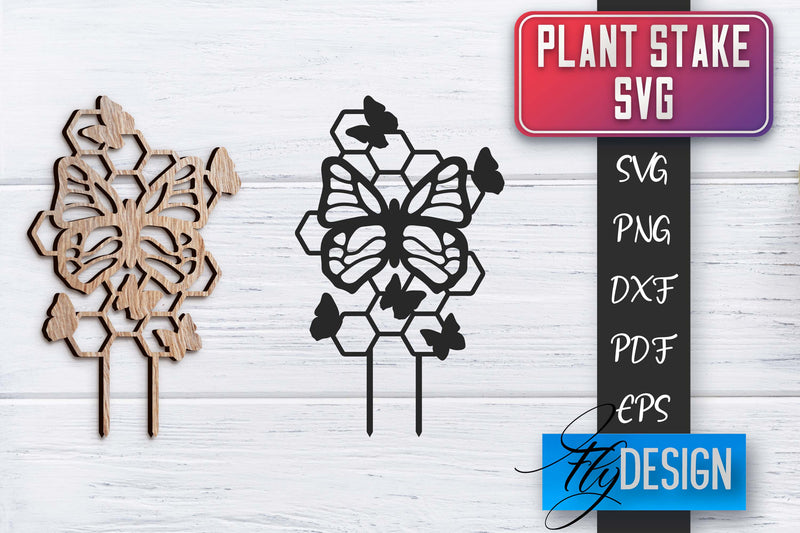 Plant Stakes SVG | Plant Stakes SVG Design SVG Fly Design 
