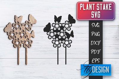 Plant Stakes SVG | Plant Stakes SVG Design SVG Fly Design 