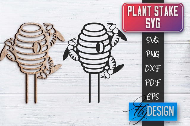 Plant Stakes SVG | Plant Stakes SVG Design SVG Fly Design 