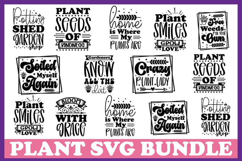 Plant SVG Bundle, Gardening svg bundle, Plant mama bundle, Plant lover shirt SVG for Cricut, Crazy plant lady SVG bundle SVG designmaster24 