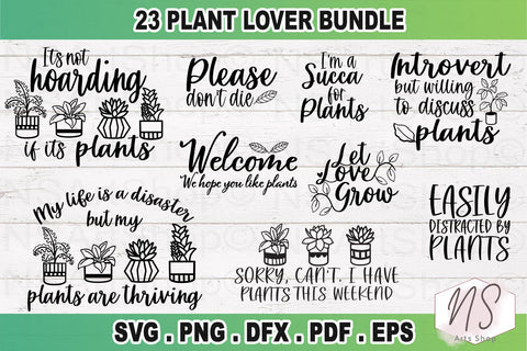 Plant SVG Bundle, Gardening svg bundle, Plant mama bundle, Plant lover shirt SVG for Cricut, Crazy plant lady SVG bundle SVG NS Arts Shop 