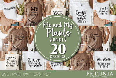 Plant SVG Bundle | Plant Lovers Bundle SVG Petunia Digital Design 