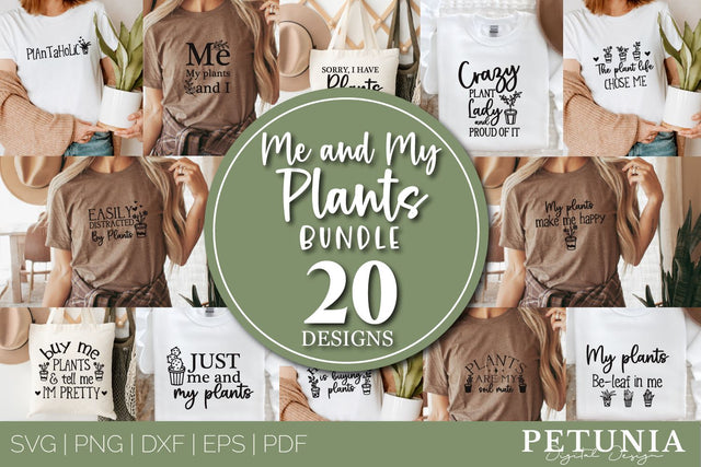 Plant SVG Bundle | Plant Lovers Bundle SVG Petunia Digital Design 