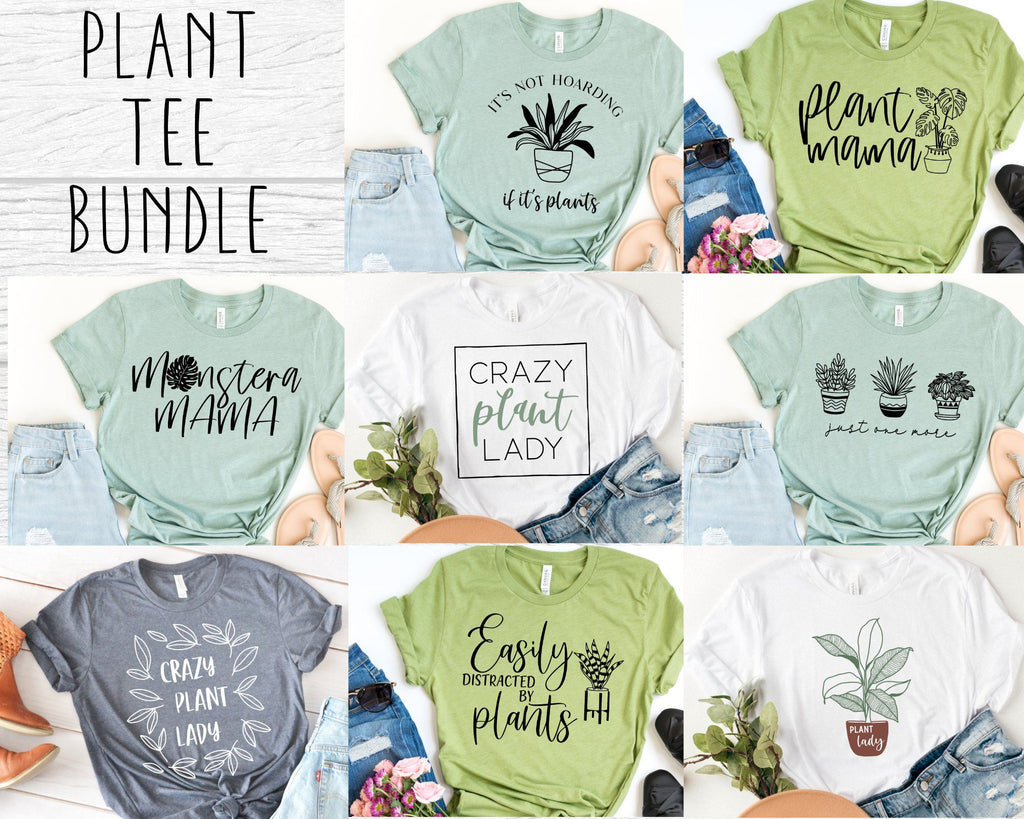 Plant SVG Bundle - Plant mama tee bundle - Plant lover shirt SVG for ...