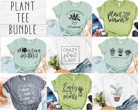 Plant SVG Bundle - Plant mama tee bundle - Plant lover shirt SVG for Cricut - Crazy plant lady SVG bundle - Digital Download SVG Isobel Jade Designs 