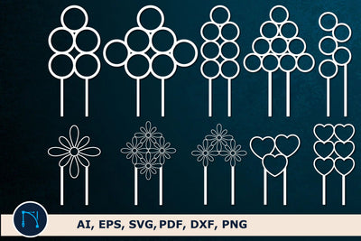 Plant Trellis Houseplant Stakes Bundle SVG MD JOYNAL ABDIN 