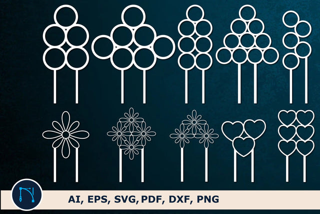 Plant Trellis Houseplant Stakes Bundle SVG MD JOYNAL ABDIN 