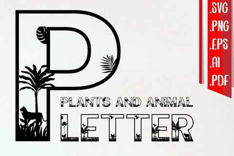 Plants and Animal Letter A-Z Svg Cut eps ai Png files SVG zafrans studio 