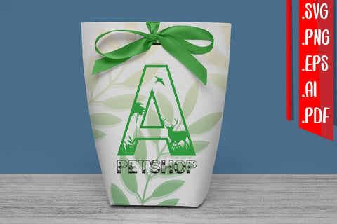 Plants and Animal Letter A-Z Svg Cut eps ai Png files SVG zafrans studio 