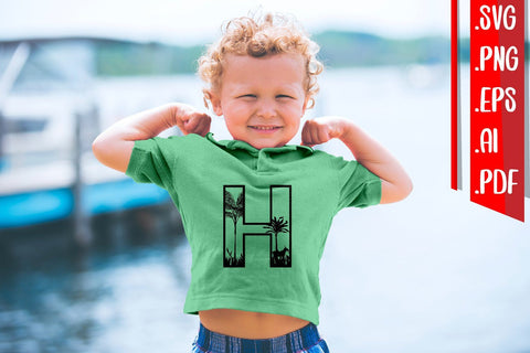 Plants and Animal Letter A-Z Svg Cut eps ai Png files SVG zafrans studio 