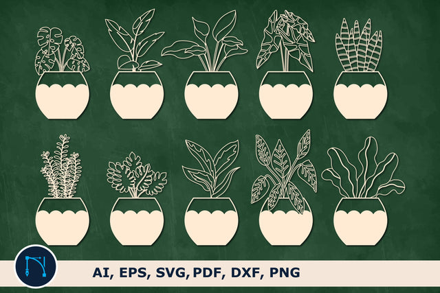 Plants SVG, Potted Plants Svg bundle SVG MD JOYNAL ABDIN 