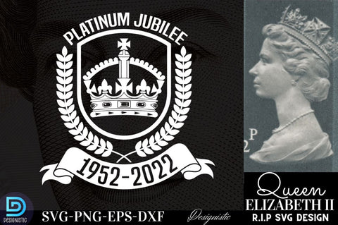 Platinum Jubilee, Queen Elizabeth RIP 1926 2022 Svg, RIP Queen Elizabeth Shirt, Rest In Peace Elizabeth SVG DESIGNISTIC 