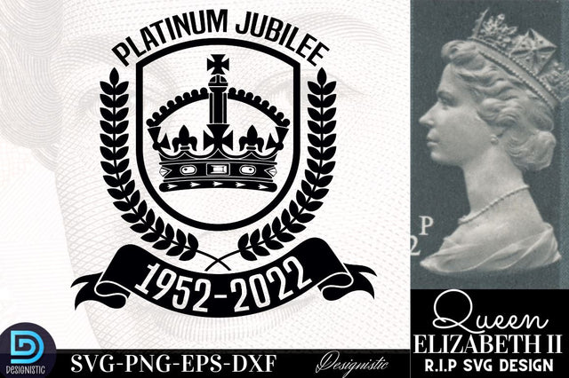 Platinum Jubilee, Queen Elizabeth RIP 1926 2022 Svg, RIP Queen Elizabeth Shirt, Rest In Peace Elizabeth SVG DESIGNISTIC 