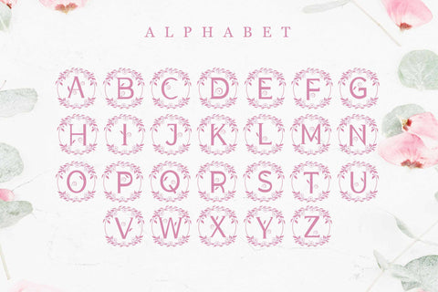 Platinum Monogram Font LetterdayStudio 