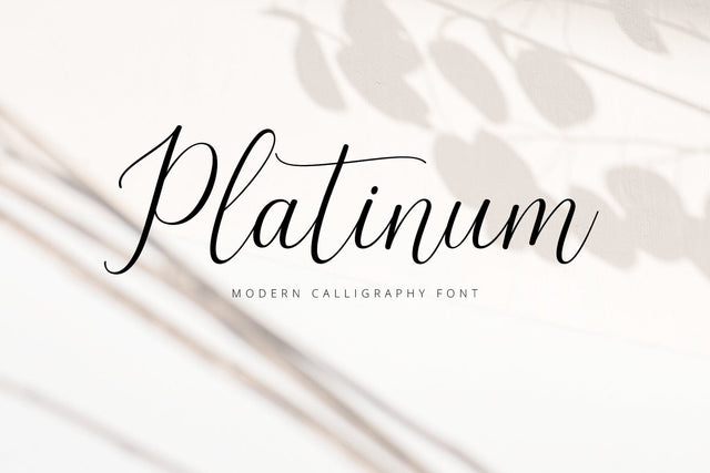 Platinum Script Font Fadeline Std. 