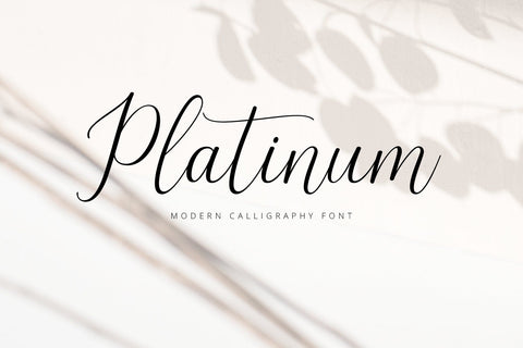 Platinum Script Font Fadeline Std. 