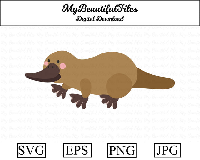 platypus - animal SVG MyBeautifulFiles 