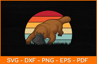 Platypus Awesome Vintage Retro Svg Design SVG artprintfile 