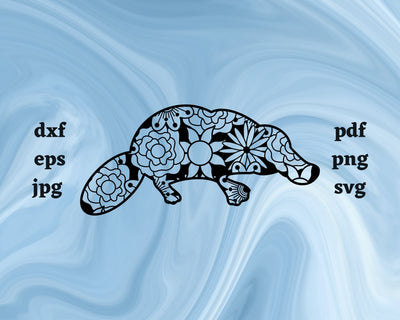 Platypus Mandala SVG Cut File SVG Northern Light SVG 